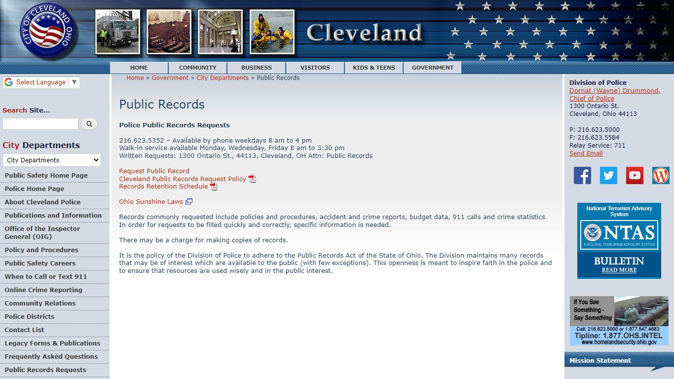 Public Records | City of Cleveland